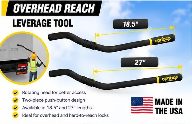 OPNBar Overhead Reach leverage tool in 18.5 and 27 inch lengths