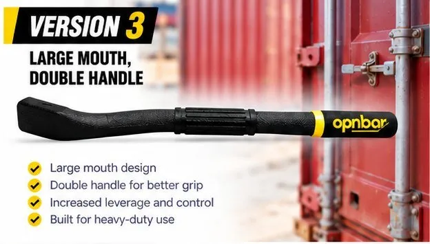 OPNBar Version 3 leverage bar with large mouth and double handle